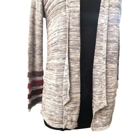 NIC + Zoe Ombré Cuff Gray Space Dye Cardigan Size S - Picture 6 of 15